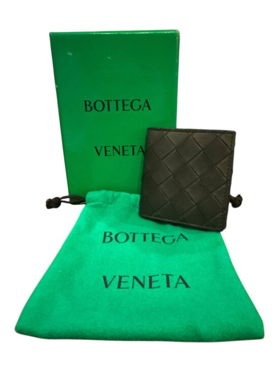 BOTTEGA VENETA Intrecciato Folded Coin Purse - Picture 1 of 5